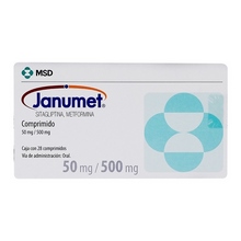 JANUMET 50/500MG COMPRIMIDOS CON 28