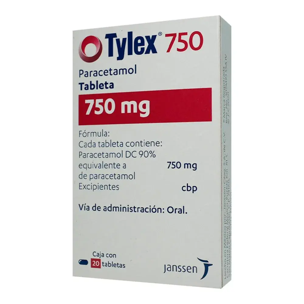 TYLEX 750MG TABLETAS CON 20