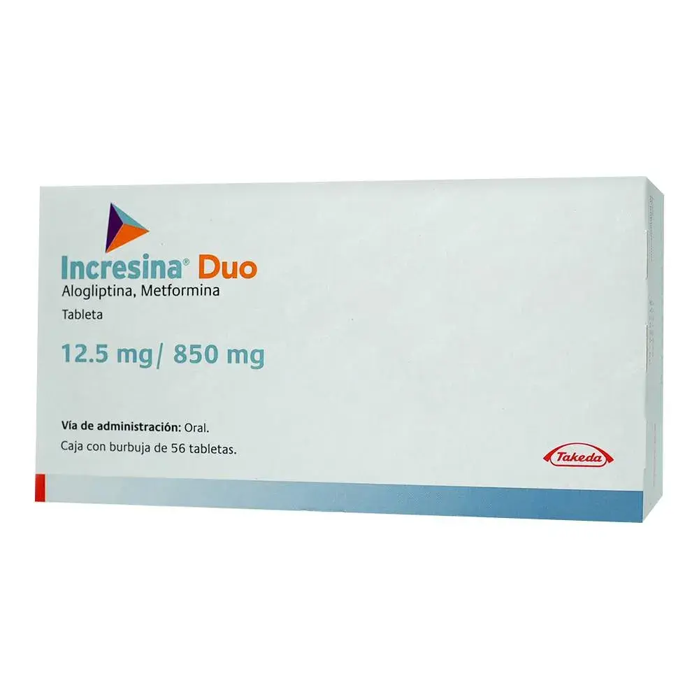 INCRESINA DUO 12.5/850MG TABLETAS CON 56