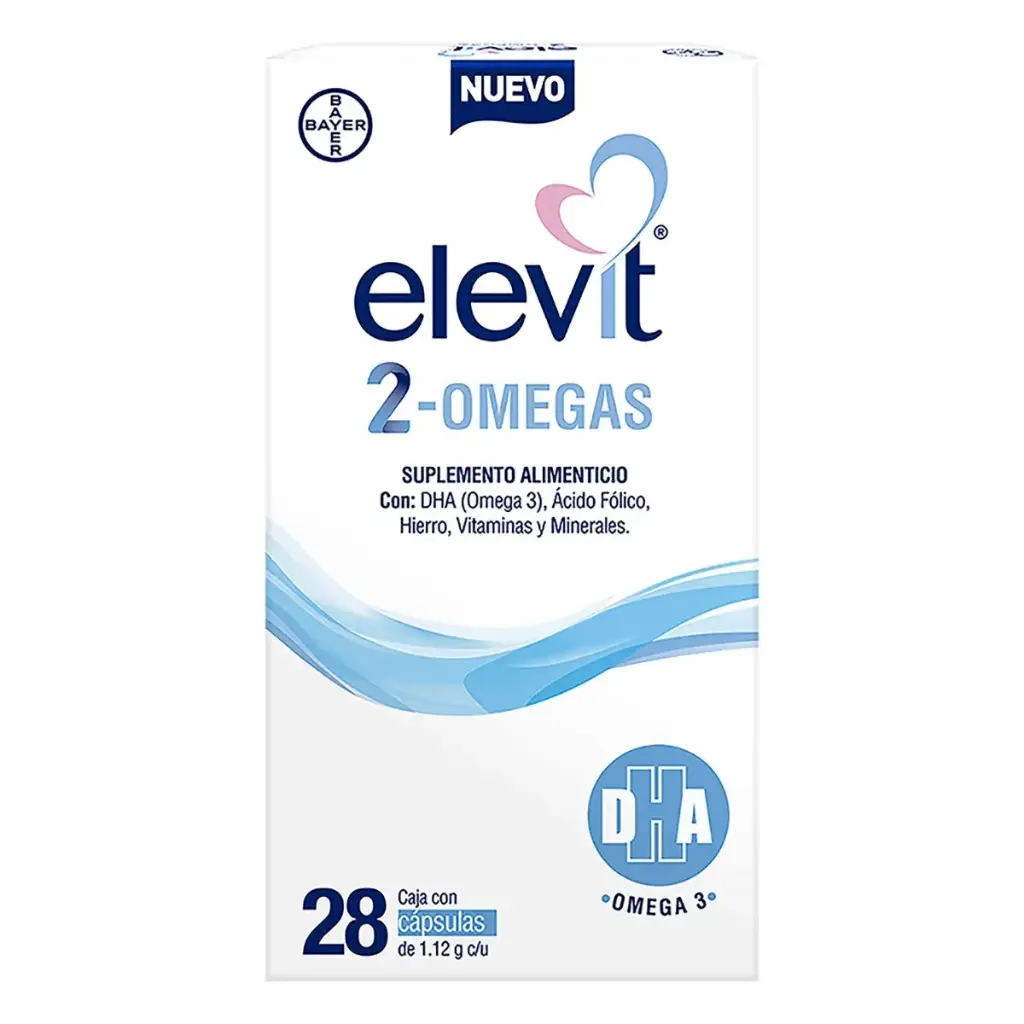 ELEVIT 2-OMEGAS SUPLEMENTO ALIMENTICIO CAPSULAS CON 28