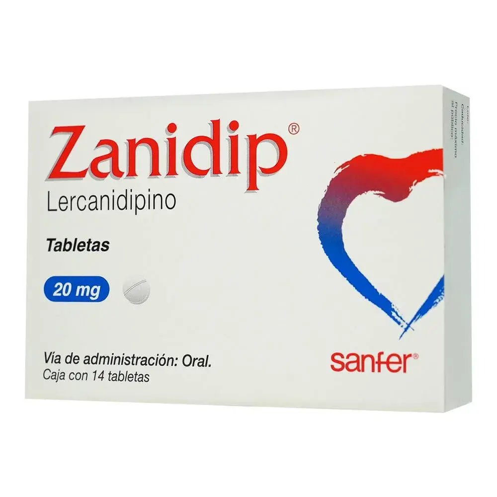 ZANIDIP 20MG TABLETAS CON 14