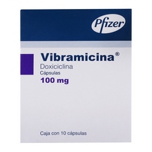 VIBRAMICINA 100MG CAPSULAS C/10