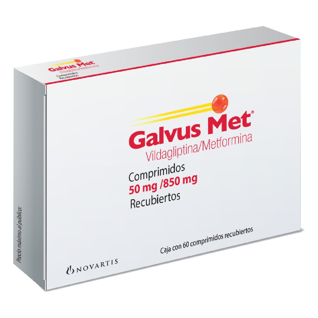 GALVUS-MET 50/850MG COMPRIMIDOS CON 60