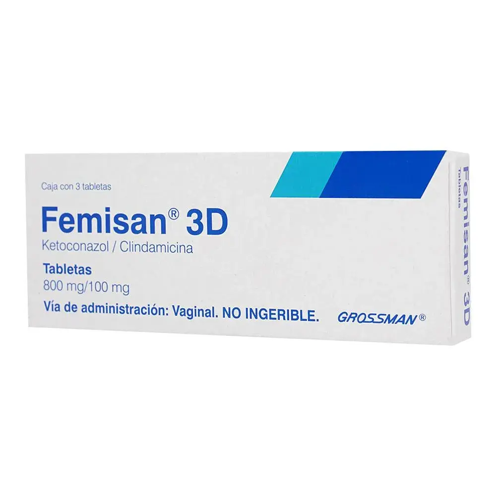 FEMISAN 3D 800/100MG TABLETAS VAGINAL CON 3