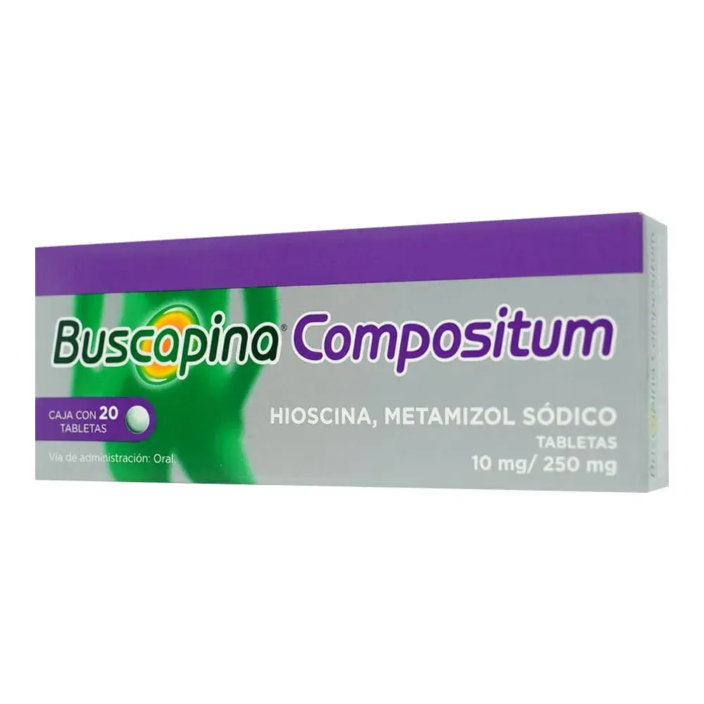 BUSCAPINA COMPOSITUM 10/250MG TABLETAS CON 20