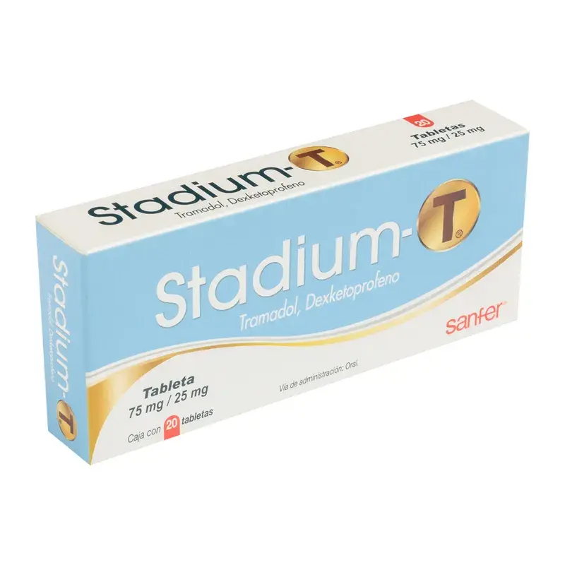 STADIUM-T TABLETAS 75/25MG CON 20