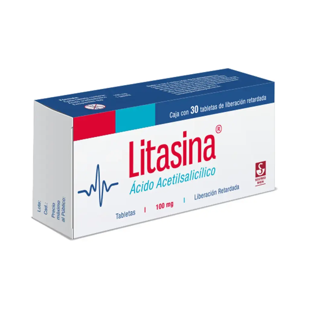 LATASINA 100 MG - CAJA CON 30 TABLETAS (ÁCIDO ACETILSALICÍLICO)