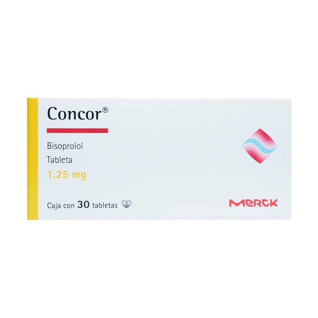 CONCOR 1.25MG GRAGEAS CON 30