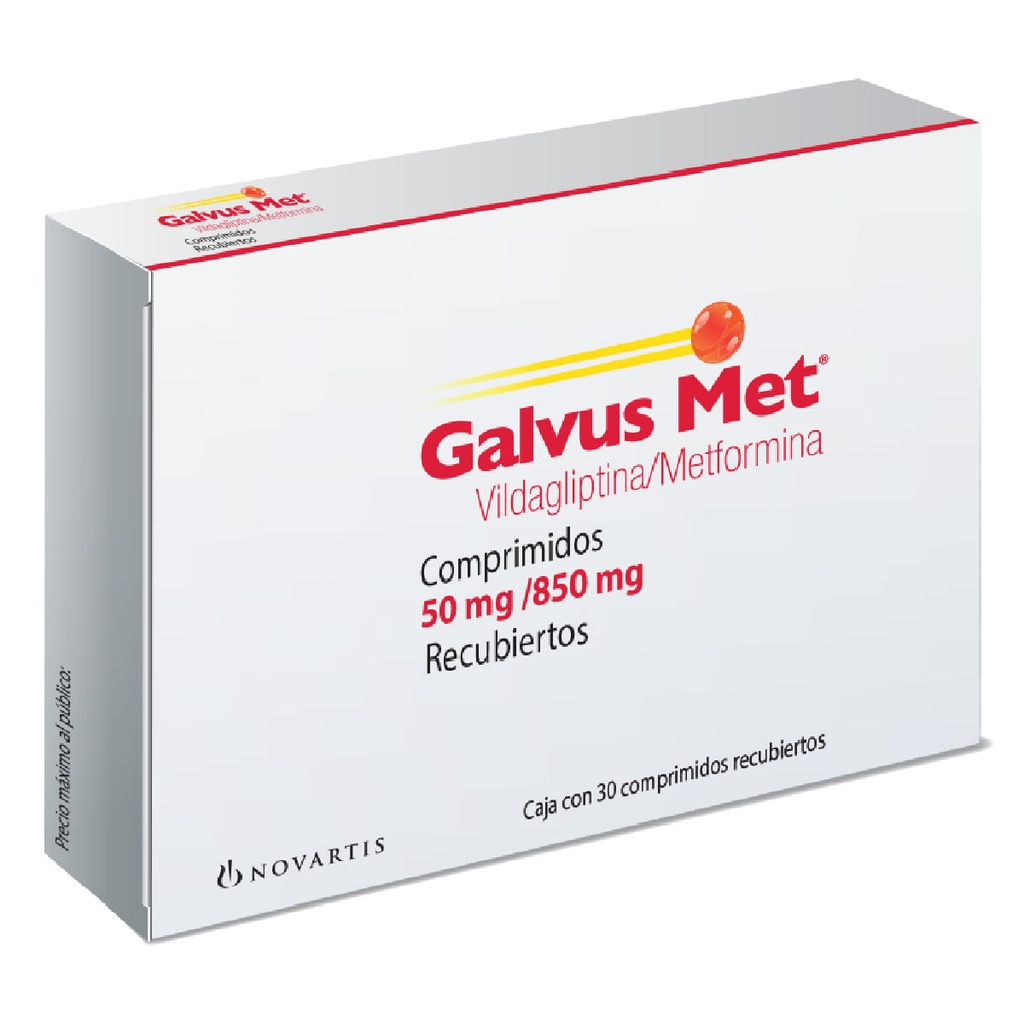GALVUS-MET 50/850MG COMPRIMIDOS CON 30