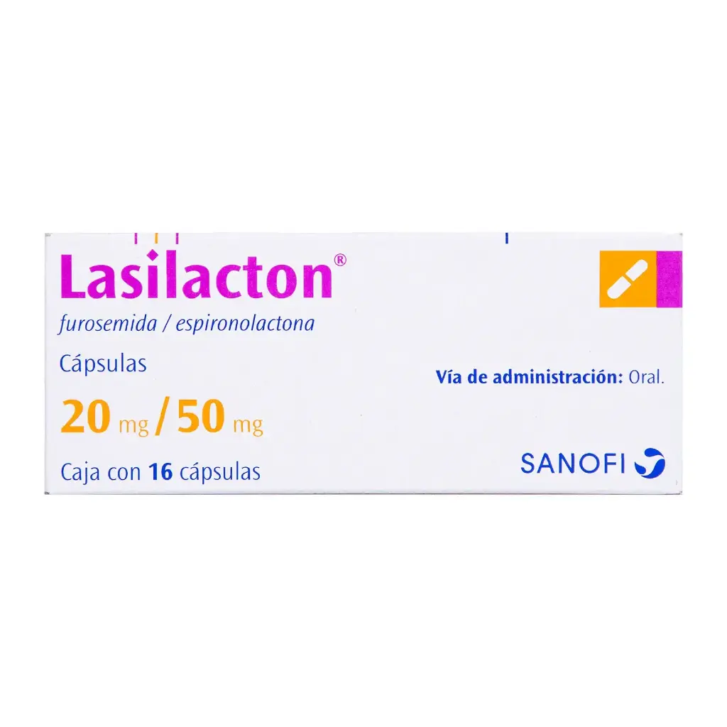 LASILACTON 20/50MG CAPSULAS CON 16