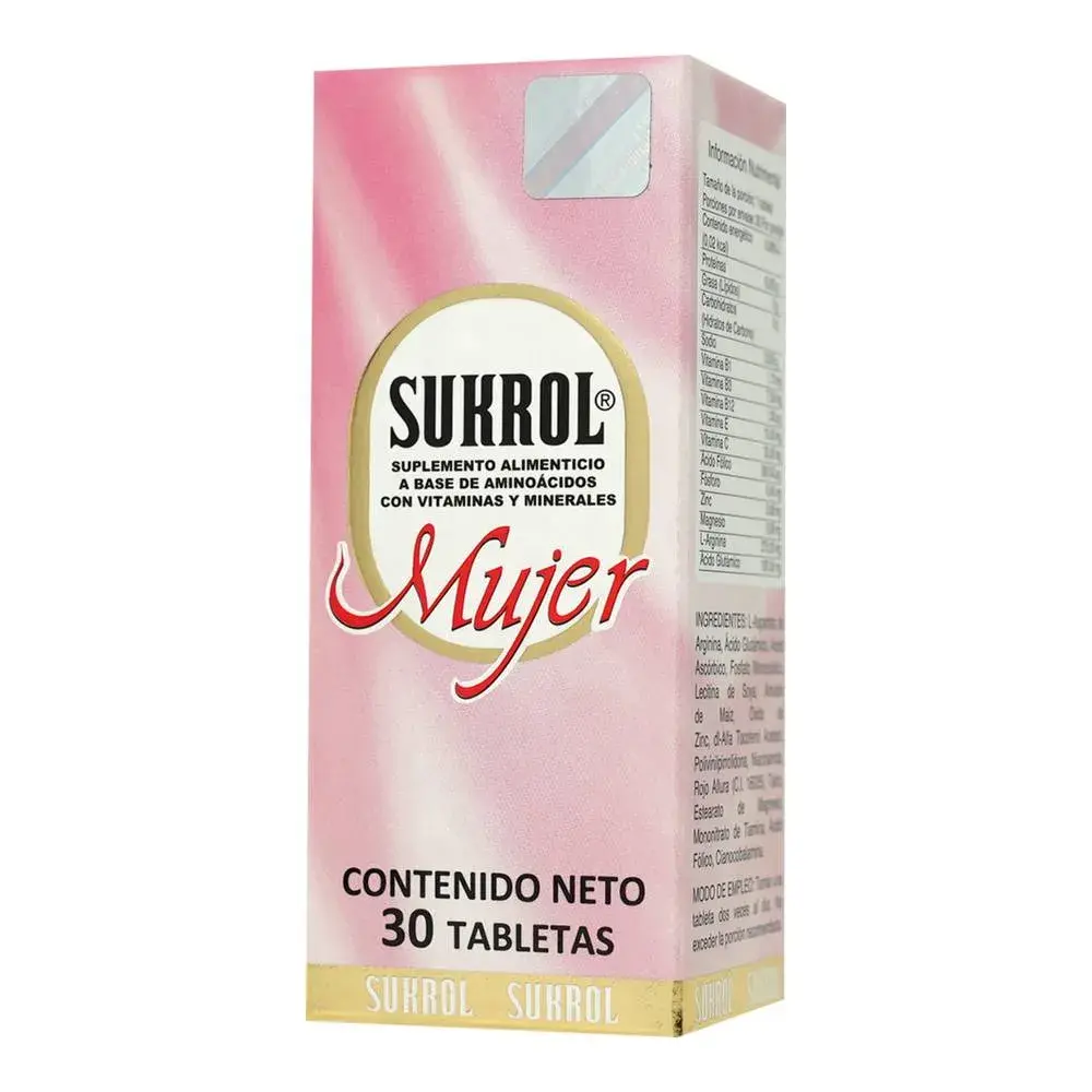 SUKROL MUJER TABLETAS CON 30