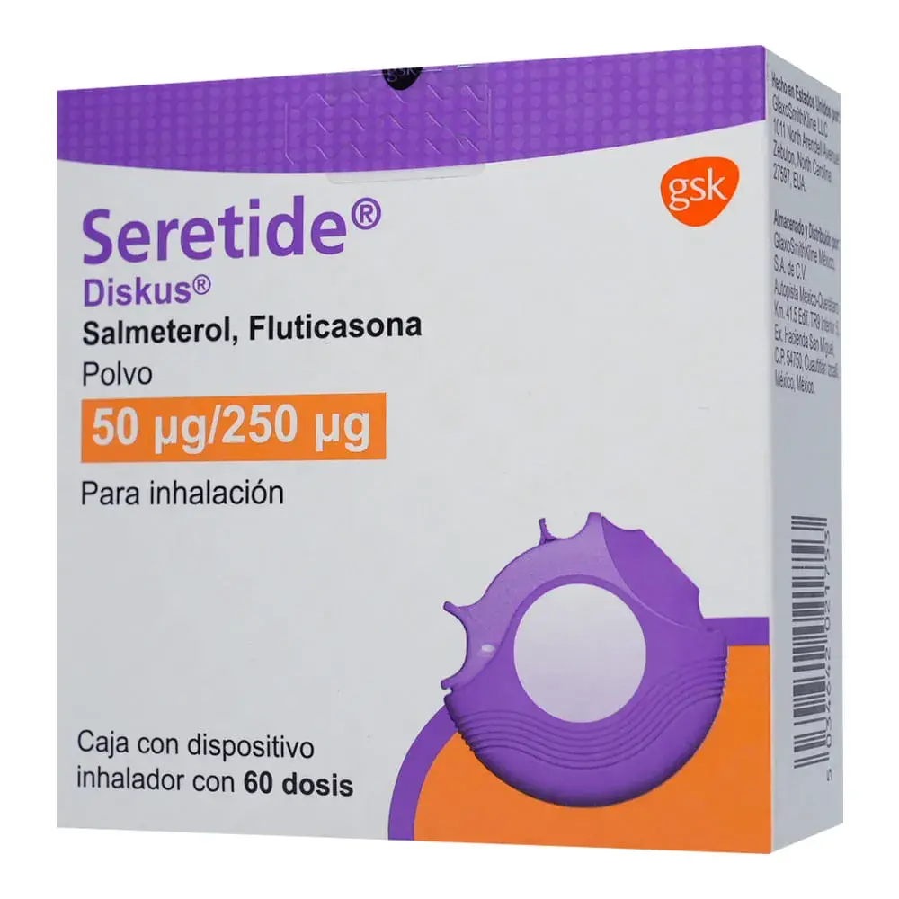 SERETIDE DISK 50/250MCG INH CON 60 D.