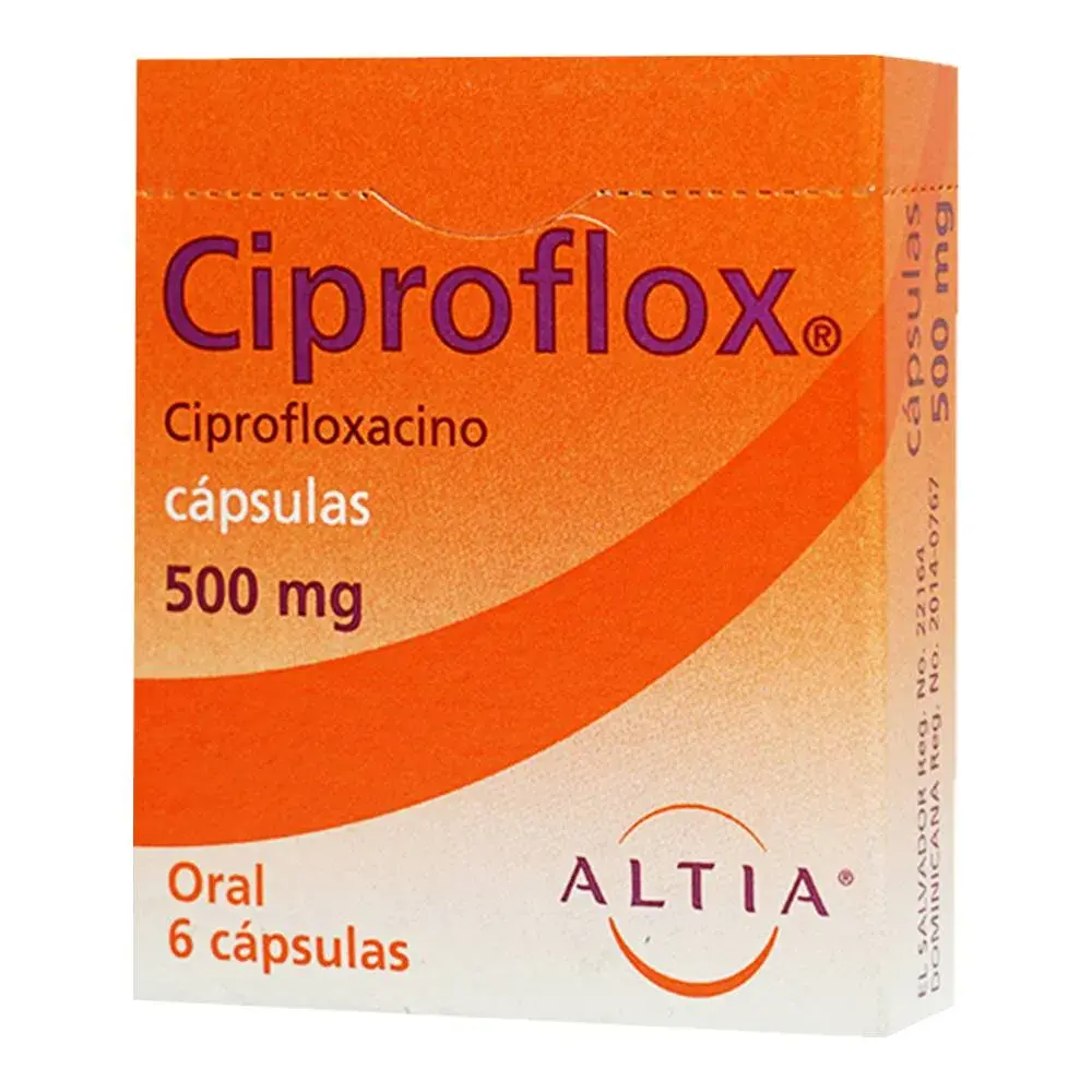CIPROFLOX 500MG CAPSULAS CON 6