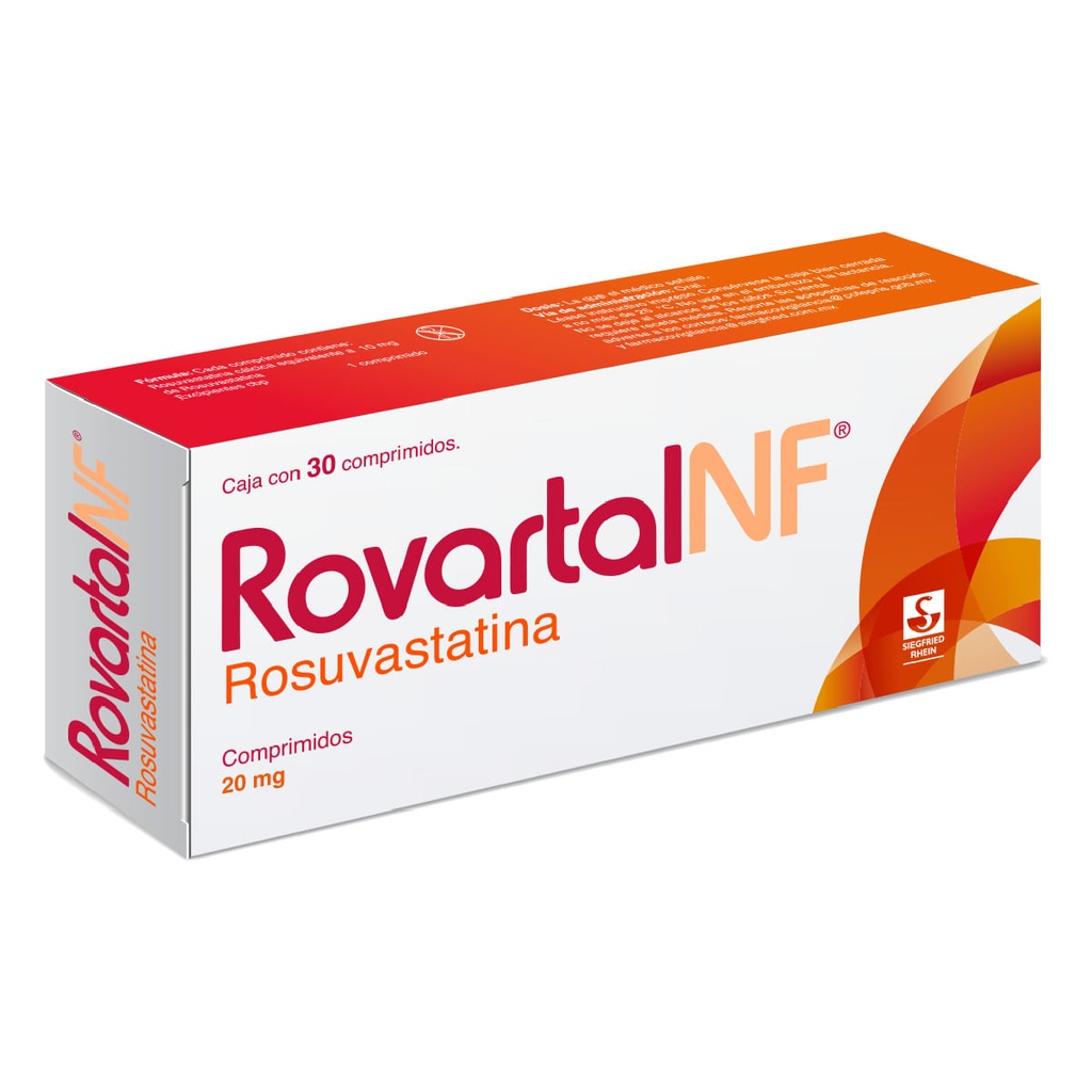 ROVARTAL NF 20 MG - CAJA CON 30 COMPRIMIDOS (ROSUVASTATINA)