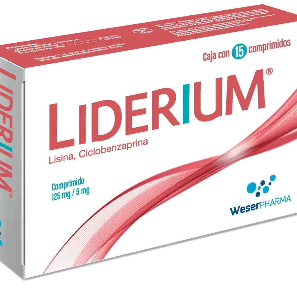 LIDERIUM 125/5MG COMPRIMIDO CON 15