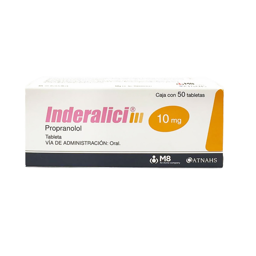 INDERALICI 10MG TABLETAS CON 50