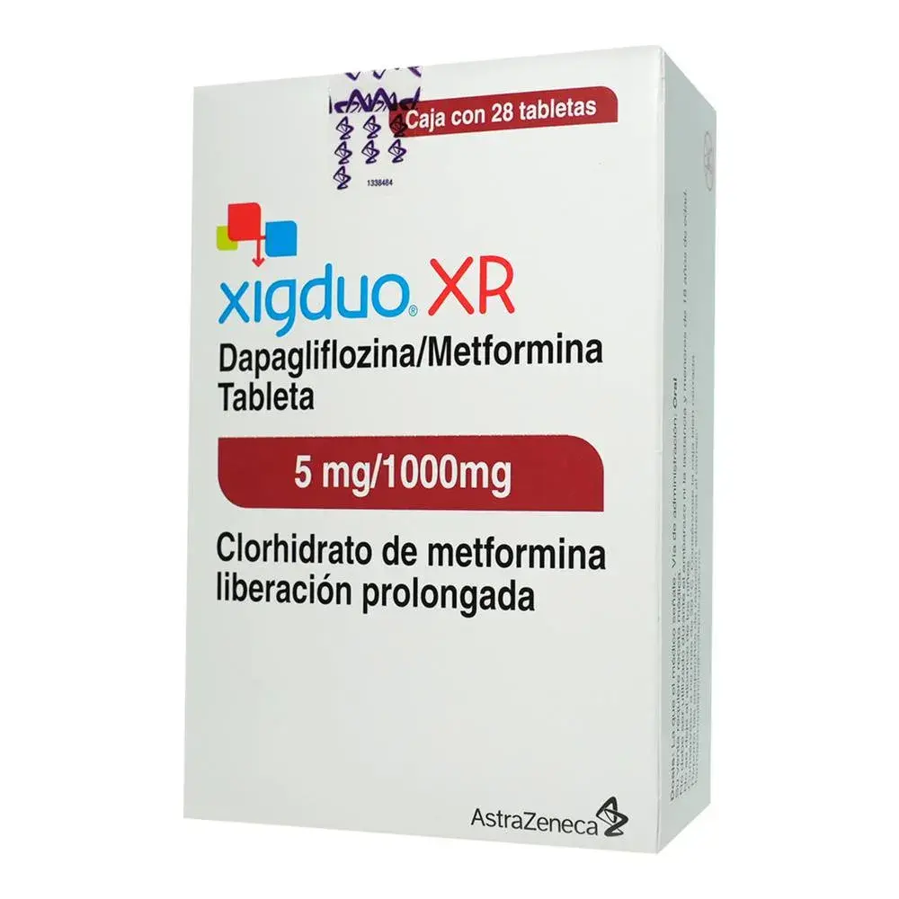 XIGDUO XR 5/1000MG TABLETAS CON 28