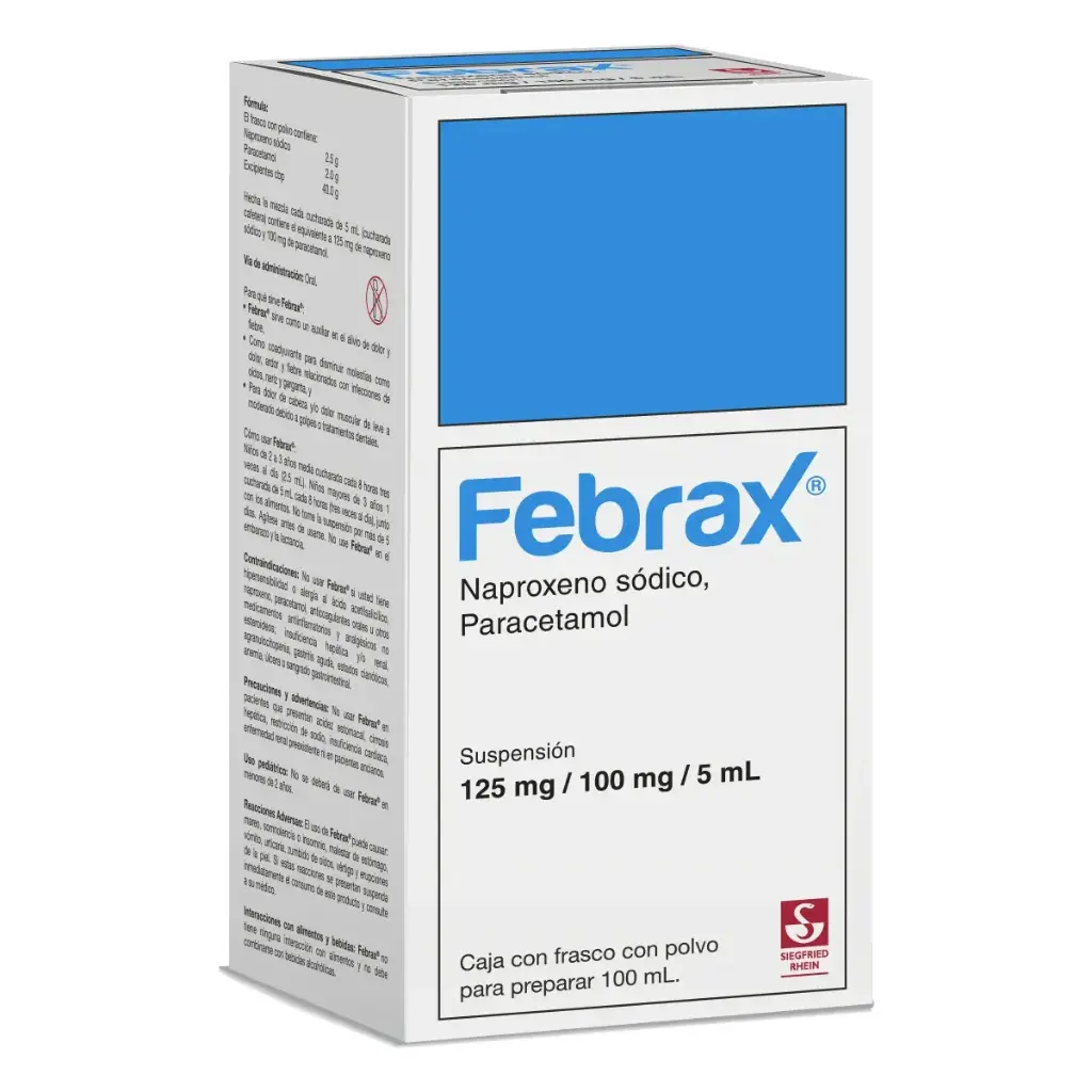 FEBRAX 125/100MG SOLUCION 100ML
