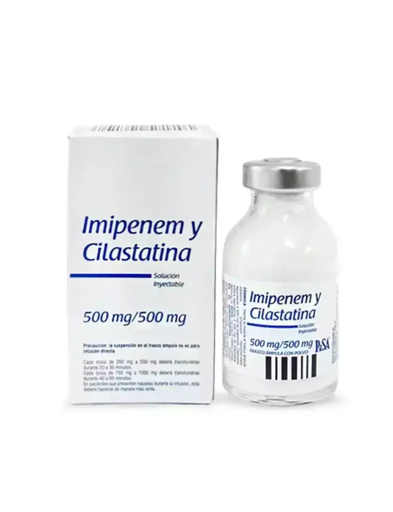 IMIPENEM Y CILASTATINA PISA 500/500MG INYECTABLE CON 1