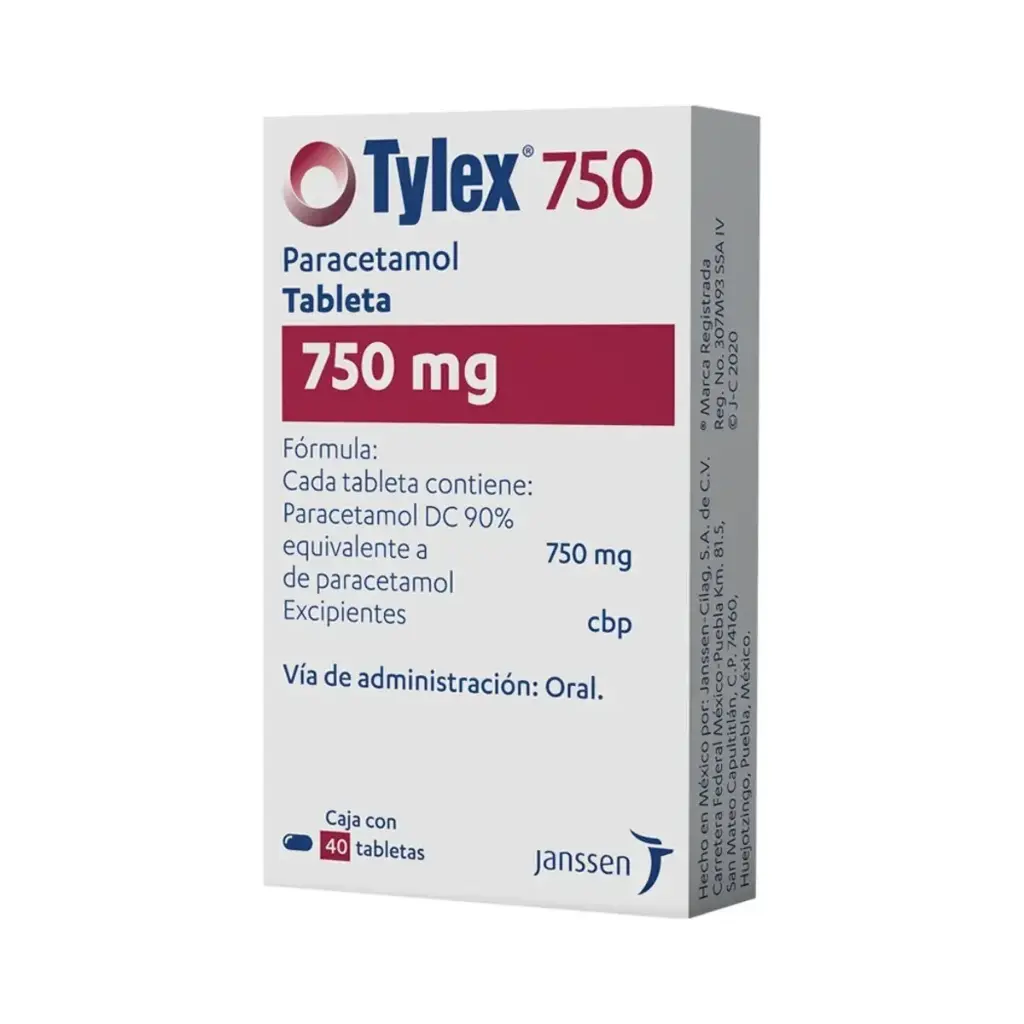 TYLEX 750MG TABLETAS CON 40