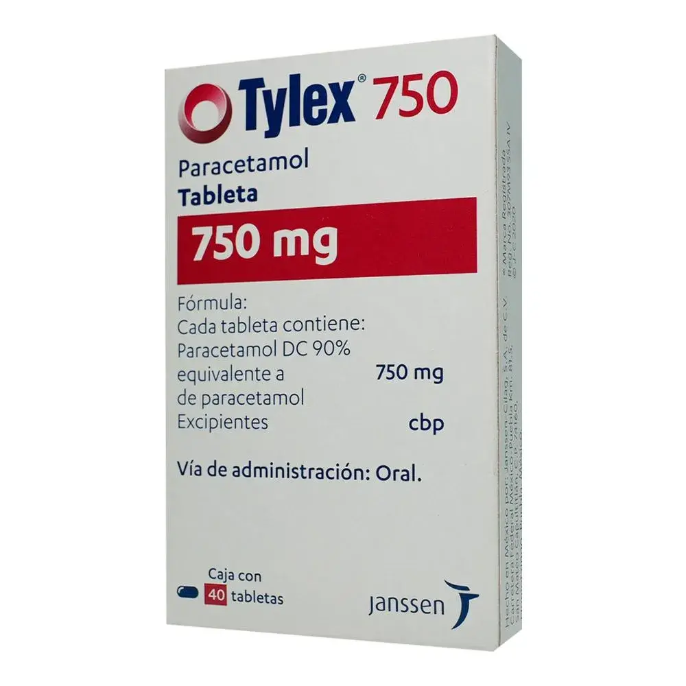 TYLEX 750MG TABLETAS CON 40