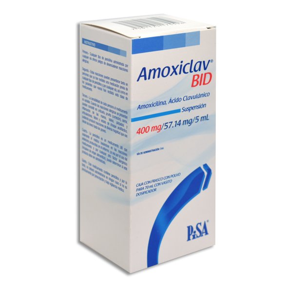 AMOXICLAV BID 400/57MG/5ML SUSPENSION 70ML