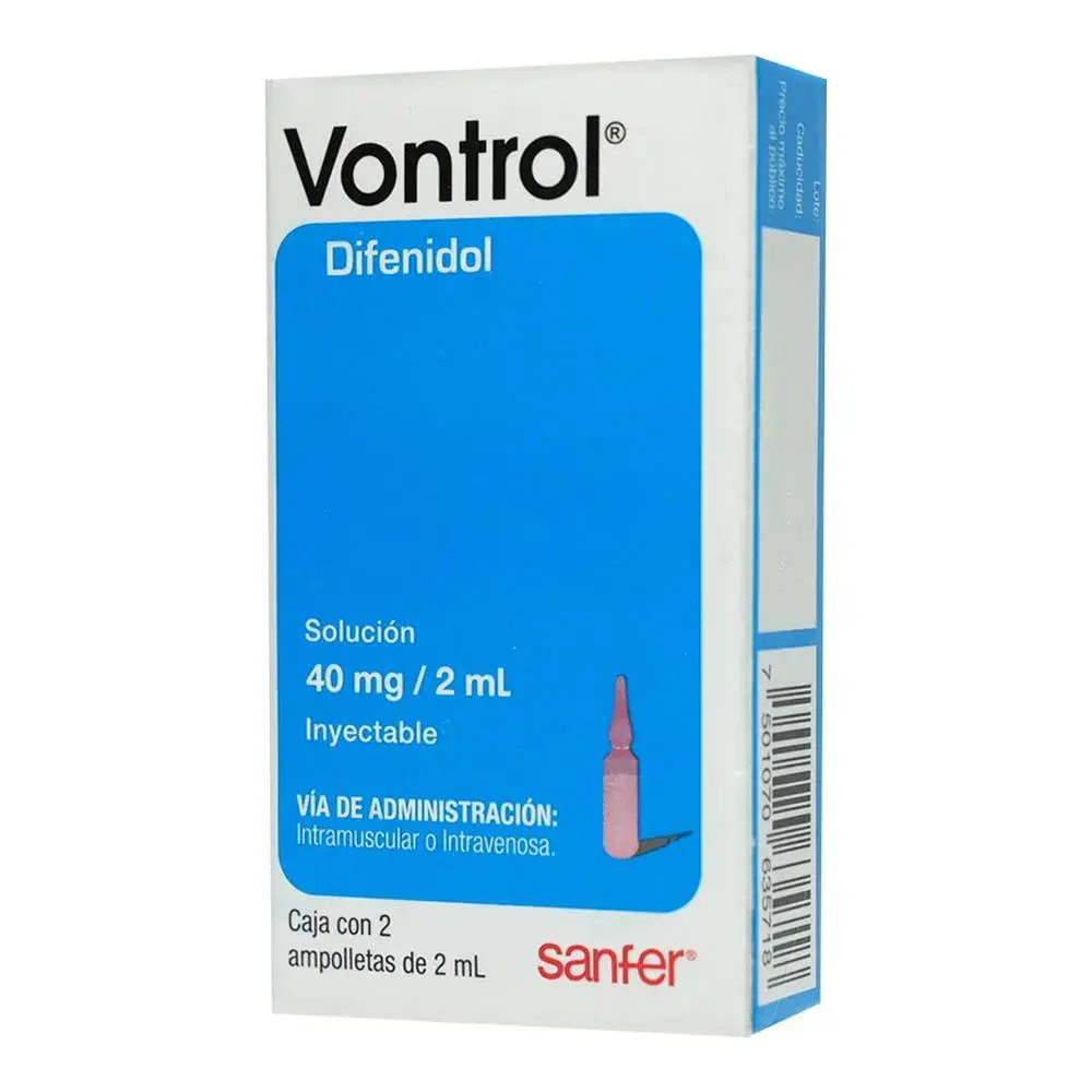 VONTROL 40MG/2ML INYECTABLE CON 2
