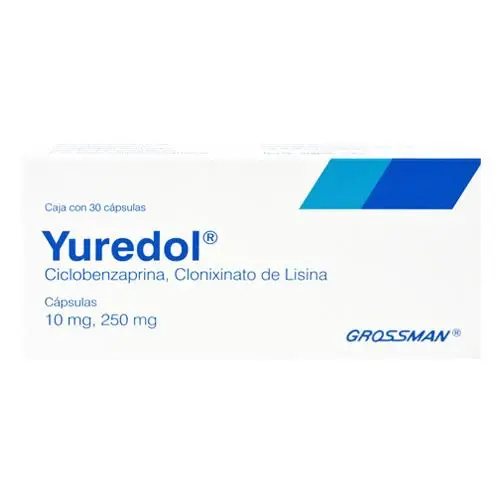 YUREDOL 10/250MG CAPSULAS C/30