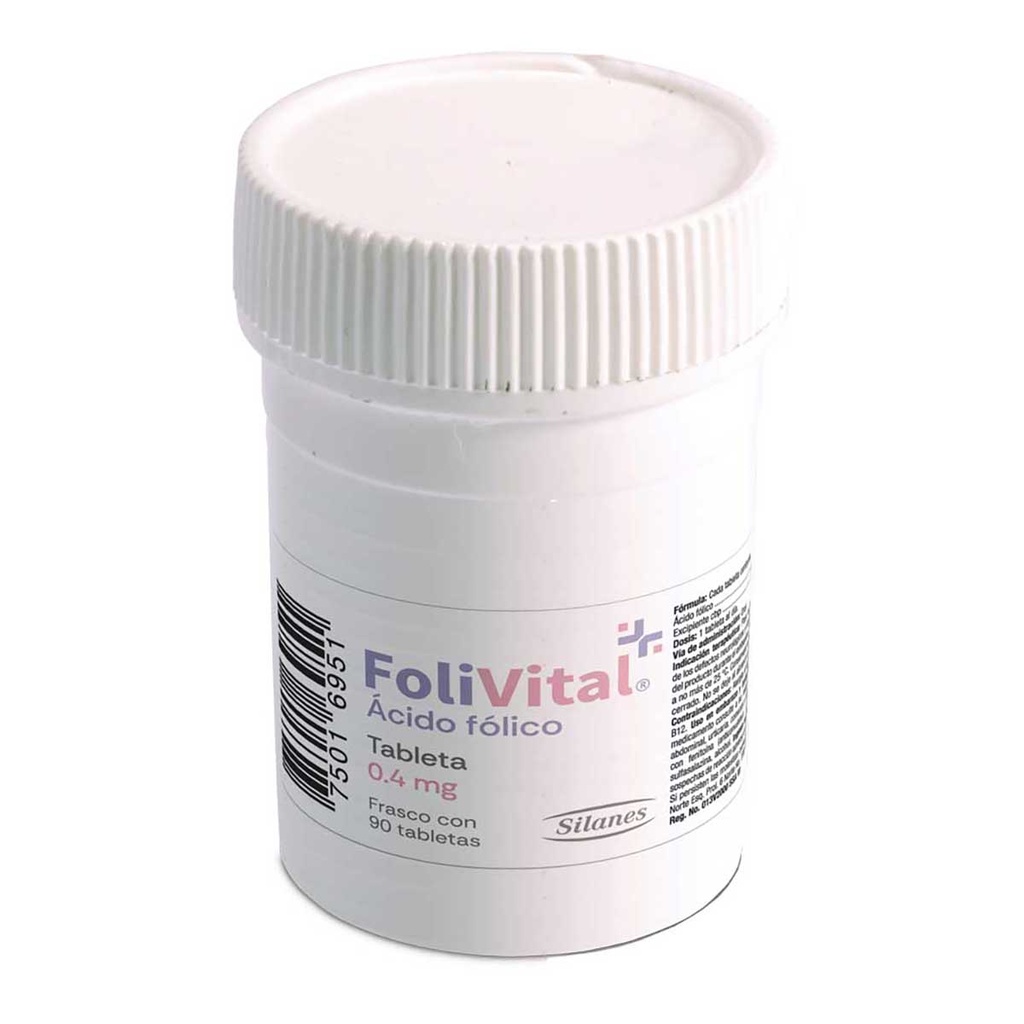 FOLIVITAL 0.4MG TABLETAS CON 90
