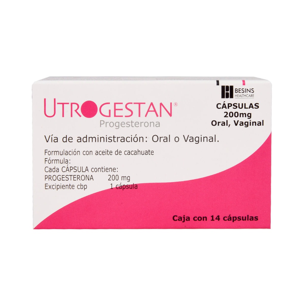 UTROGESTAN 200MG PERLAS CON 14