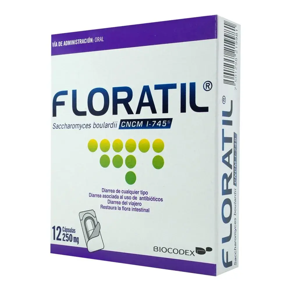 FLORATIL 250MG CAPSULAS CON 12