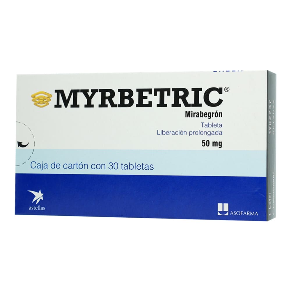 MYRBETRIC LP 50MG TABLETAS CON 30