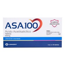 ASA 100MG TABLETAS C/30