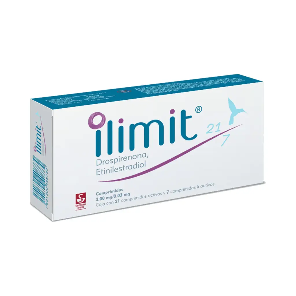ILIMIT 21/7 - CAJA CON 28 COMPRIMIDOS (DROSPIRENONA Y ETINILESTRADIOL)