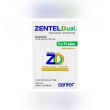 ZENTEL DUAL 400/200MG SUSPENSION 20ML