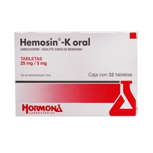 HEMOSIN-K 25/5MG TABLETAS C/32
