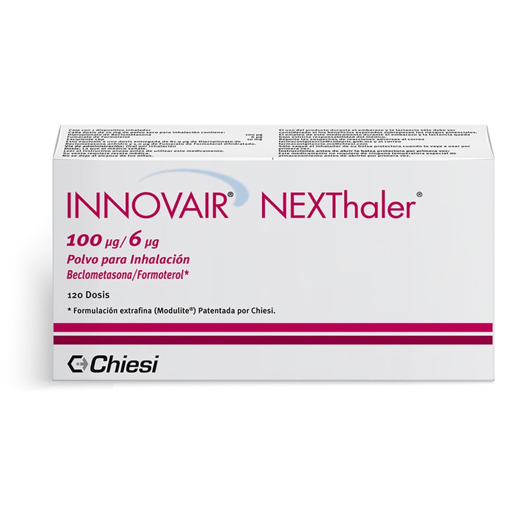 INNOVAIR NEXTHALER 100/6MCG POLVO DOSIS CON 120