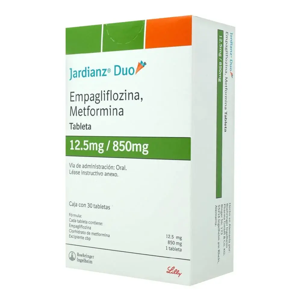 JARDIANZ DUO 12.5/850MG TABLETAS CON 30