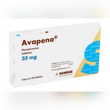 AVAPENA 25MG TABLETAS C/20