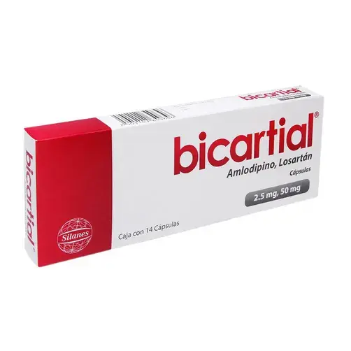 BICARTIAL 2.5/50MG CAPSULAS CON 14