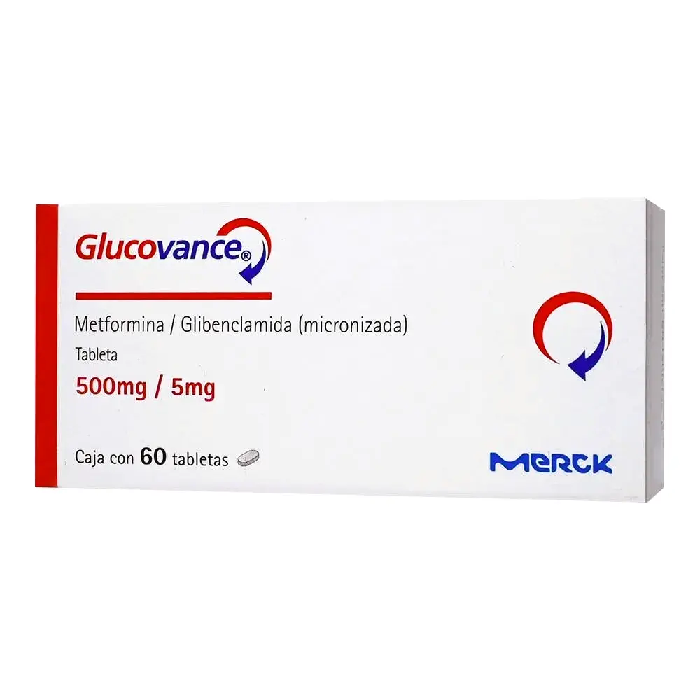 GLUCOVANCE 500/5MG TABLETAS CON 60