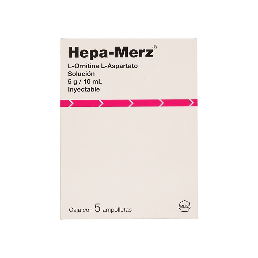 HEPA MERZ 5G/10ML AMPULA INYECTABLE CON 5
