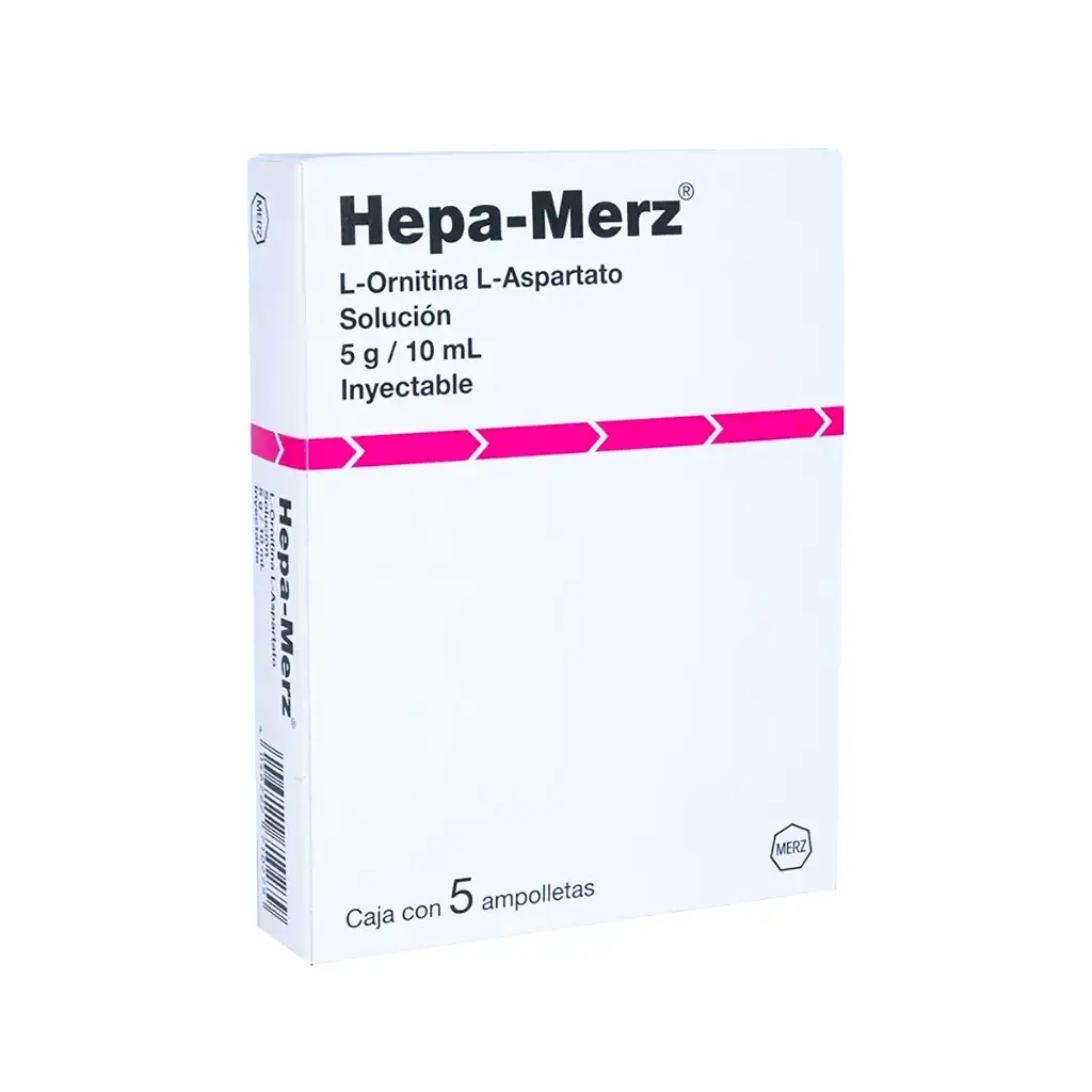 HEPA MERZ 5G/10ML AMPULA INYECTABLE CON 5