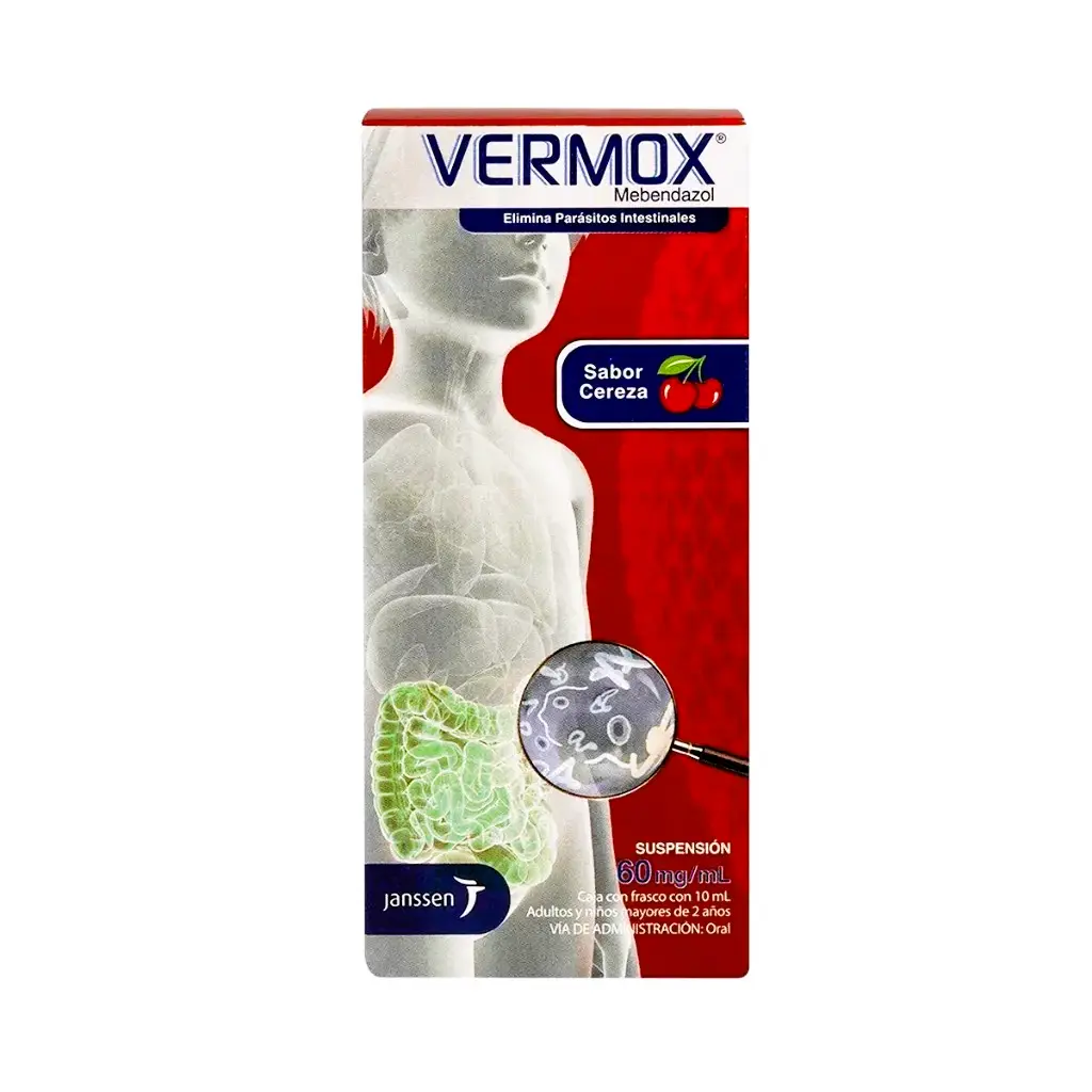 VERMOX 1 DIA 60 MG SUSPENSION PEDIATRICO 10ML