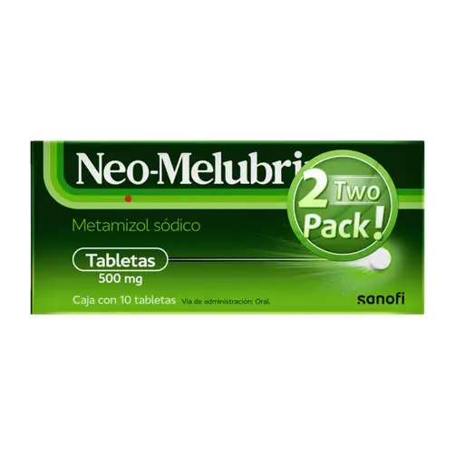 NEO-MELUBRINA 500MG TABLETAS CON 20 (2 PACK)