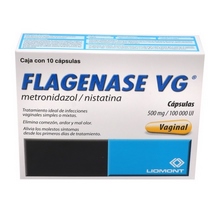FLAGENASE VG 500MG/10000U CAPSULAS C/10
