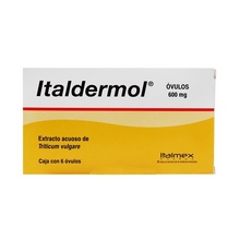 ITALDERMOL 600/40MG OVULOS C/6