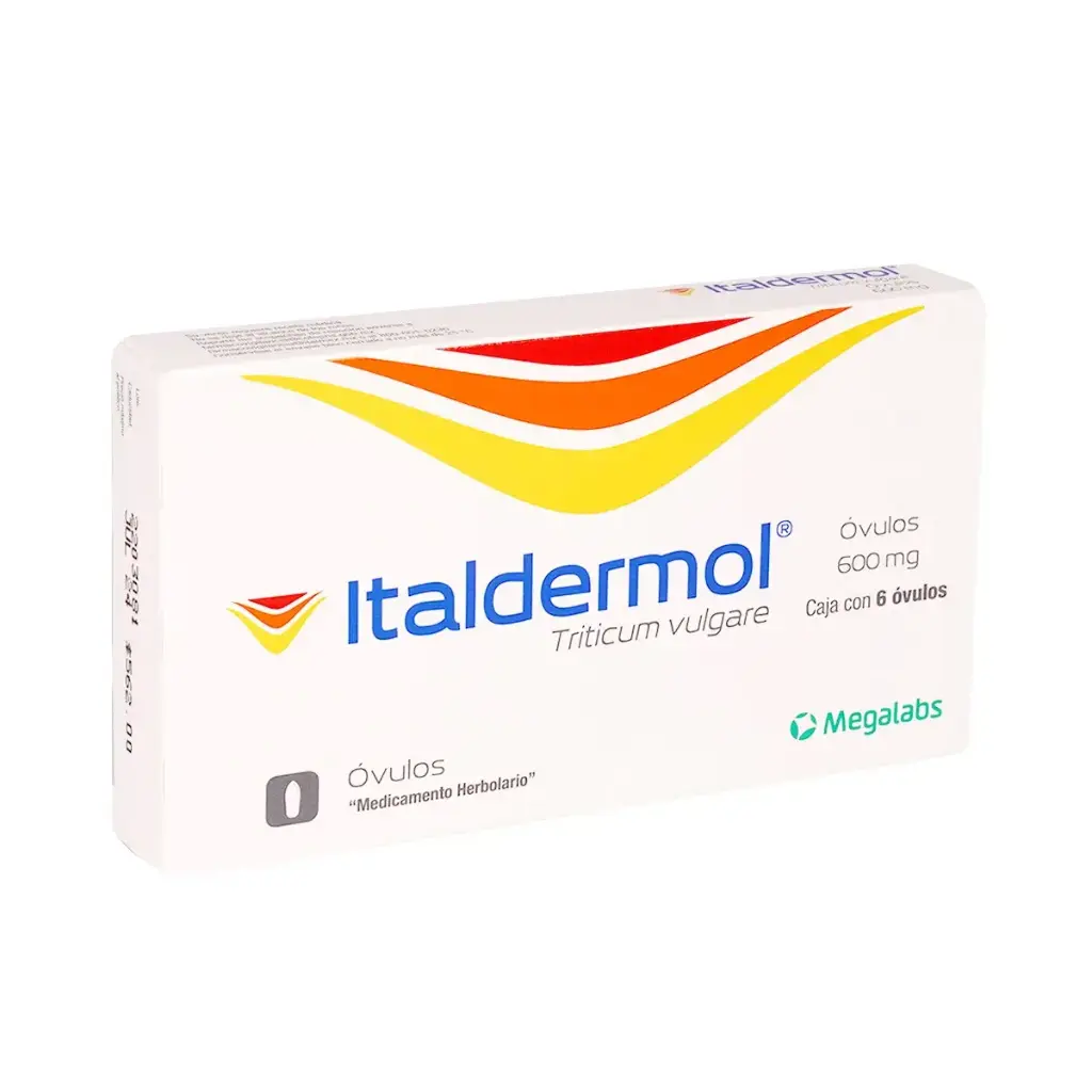 ITALDERMOL 600/40MG OVULOS CON 6