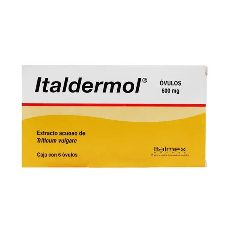 ITALDERMOL 600/40MG OVULOS CON 6