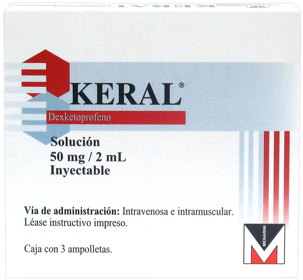 KERAL 50MG/2ML AMPULA CON 3
